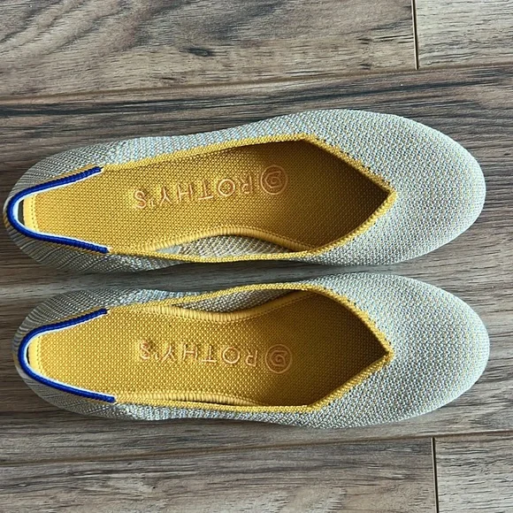 Rothy’s Dandelion Triple Stitch Women’s Flats Retired Size 5 - Picture 3 of 9